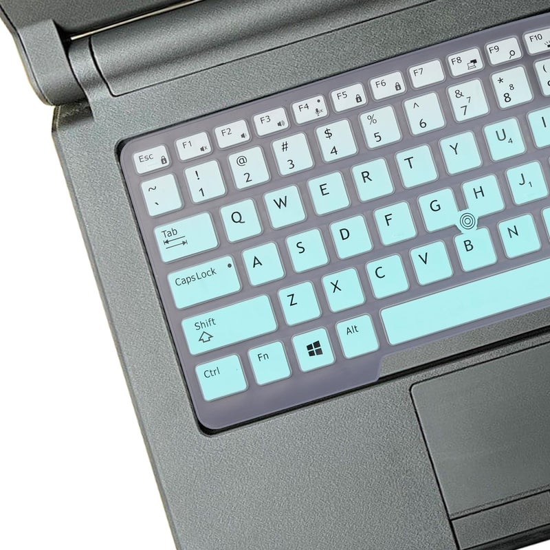 MUBUY-GOL Keyboard Cover for Dell Latitude 5480 5490 7490 5491 E5490 E5491 E5450 E5470 E7450 E7470 7480 E7480, Dell Latitude 13 14 US Keyboard Cover-Mint Green - Image 3